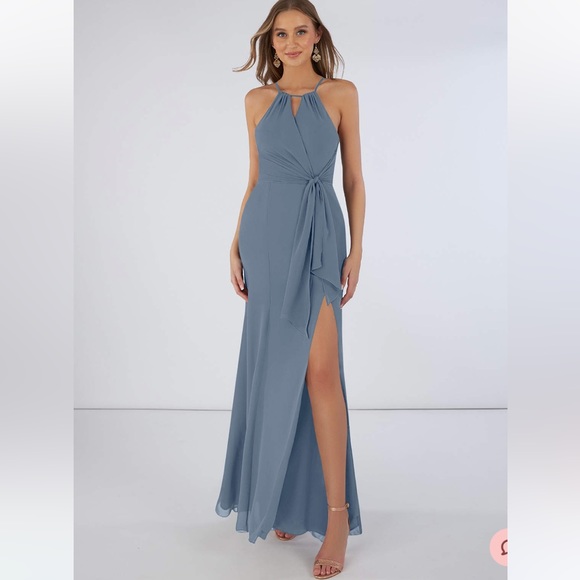 Azazie A10 Twilight Blue Mariel Dress - Picture 3 of 3